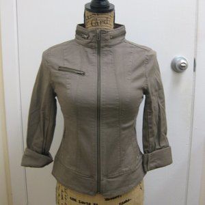 NWT Express tan taupe moto jacket, size 0